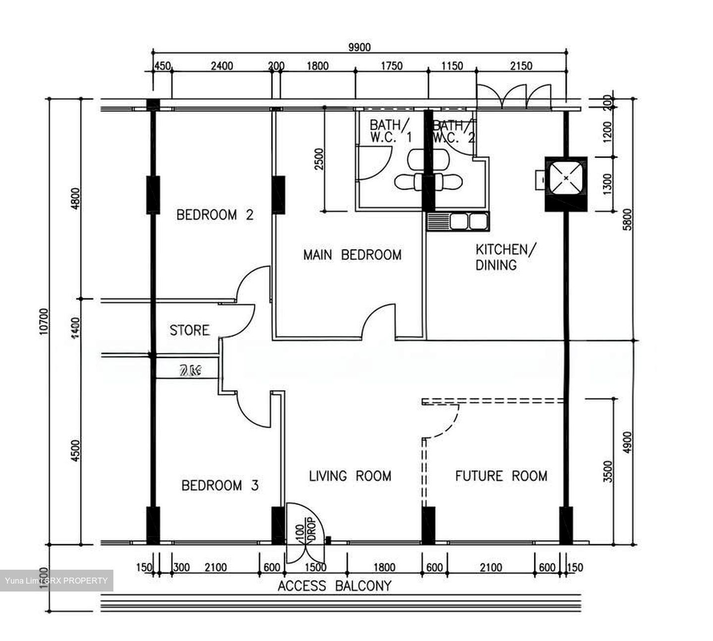 Blk 555 Hougang Street 51 (Hougang), HDB 4 Rooms #537336621
